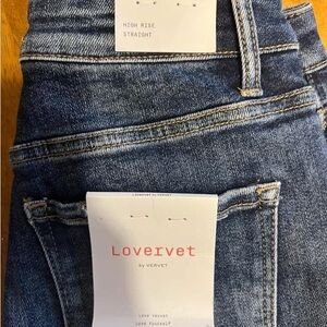 LoveVervet High Rise Straight Jeans